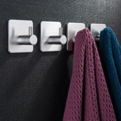 DELTAHOME 6 ADET KARE TEK TOPUZLU HAVLU ASKILĞI