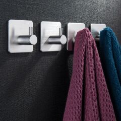 DELTAHOME 6 ADET KARE TEK TOPUZLU HAVLU ASKILĞI