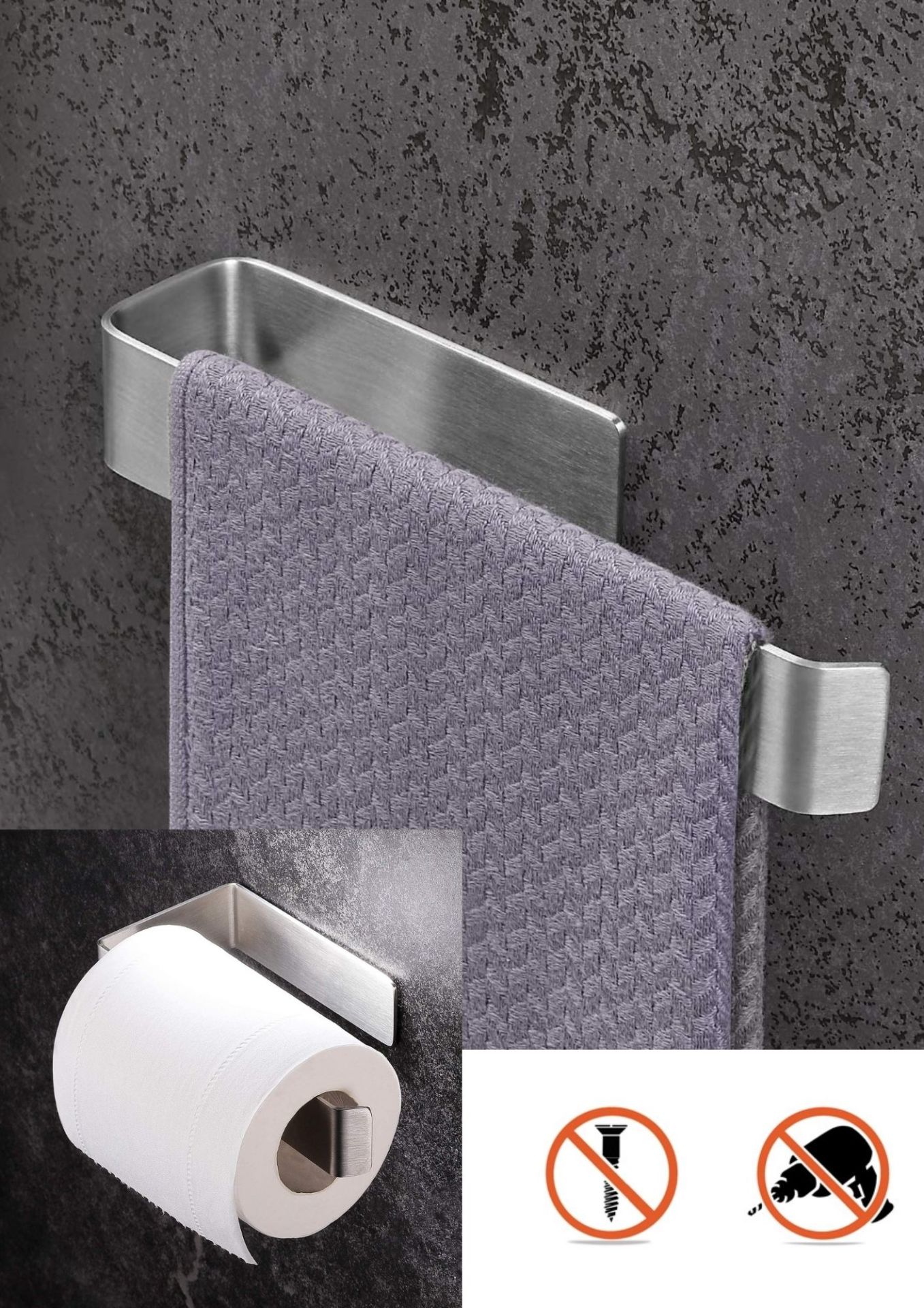 DELTAHOME  27CM HAVLULUK MODEL: STUTTGART VE TUVALET KAĞITLIĞI SET