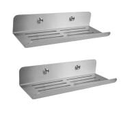 DELTAHOME  PASLANMAZ ÇELİK 2 ADET BANYO RAFI 24CM SET  MODEL: DRESDEN