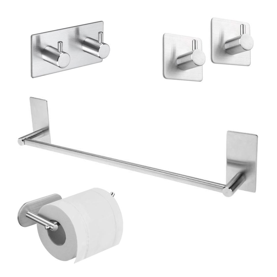 DELTAHOME 40CM HAVLULUK - TUVALET KAĞITLIĞI - 2 AD. ASKILIK VE BORNOZ ASKISI SET